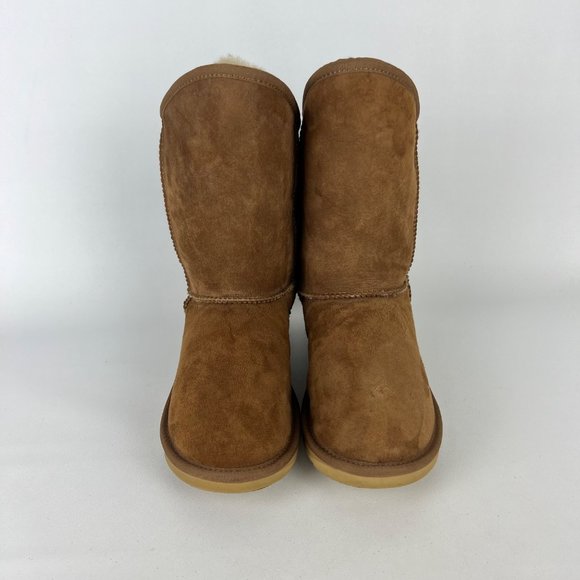 Australia Luxe Collective Womens Cosy Short Sheepskin Boot Sand Brown size 7 - Picture 2 of 13